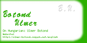 botond ulmer business card